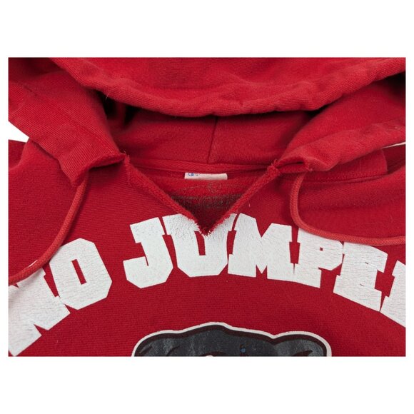 Champion Reverse Weave No Jumper Red Hoodie Sweatshirt Los Angeles Sz L *READ - Picture 5 of 12